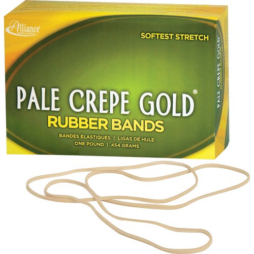 Pale Crepe Gold Rubber Bands, Size 117B, 0.06